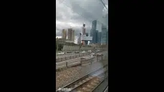 Москва - Sity из вагона поезда