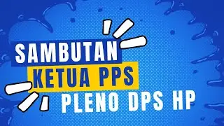 sambutan ketua pps rapat pleno dpshp