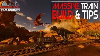 We Built a MASSIVE Train in Ark Survival Ascended Scorched Earth