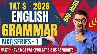 TAT S Grammar Series 1 💯 | Remove ‘Too’, Tags, Tenses, Voice & Speech 🔥