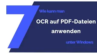 OCR auf PDF-Dateien anwenden | Tutorial 2020