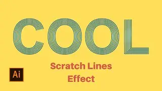 Illustrator Tutorial - How to Create Scratch Lines Text Effect 