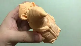 3D Печать - Новогодняя Крыса Снегурочка - Принтер DEXP MG (Anycubic i3 Mega) - Пластик DEXP PLA