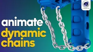 Cinema 4D Tutorial: Simple Method to Animate Dynamic Chains!