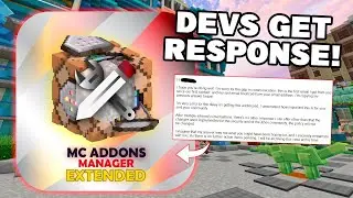 MC ADDONS MANAGER DEVS GET A RESPONSE! The DEATH of Minecraft Xbox? All The News!