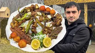 The Mountain Chef’s Ultimate Beef Feast! 🔥 Cooking a MASSIVE Cow Leg over Open Fire 🏔️🥩