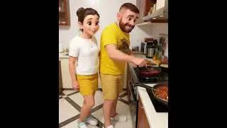 Из 2 фото = Pixar персонажи и перенос в разные локации