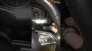 How to turn on the rear wiper on an Audi A6C7.