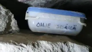 Geocaching under the stone