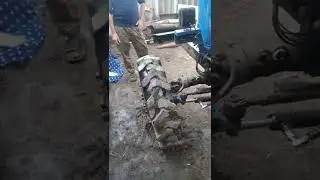 Установили Рычаг, кронштейн, цилиндр, пальцы+НШ 3210Л на Тракторе Т40 - с ПВМ . как все работает