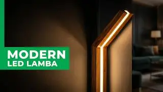 Ahşap led köşe lamba