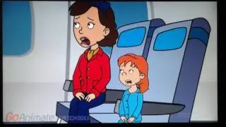Caillou poops on the airplane