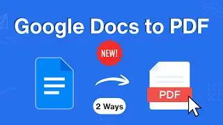 How to Convert Google Docs to PDF | Two Ways!