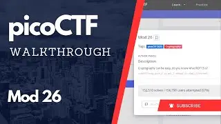 PicoCTF Walkthrough: Mod 26