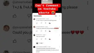 Why I cannot comment on YouTube shorts 😭😭 