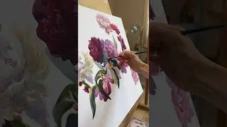 в процессе🌸  #живопись #акварель #watercolorpainting #watercolor #акварельнаяживопись #oilpainting