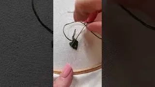 Easy way to start your thread without a knot! #embroideryhacks