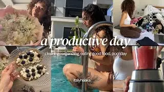 a productive summer day ☀️ | temizlik, düzenleme & havuz günü
