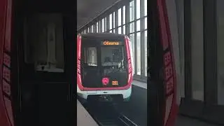 (Обкатка) Поезд Москва-2019(81-765.3) на станции Воробьевы горы (1) г. Москва
