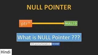 Null pointer in c hindi  | Null pointer in c with example