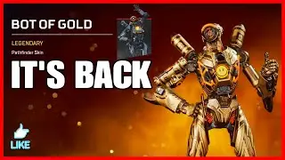 *NEW* Apex Legends RAREST SKIN is BACK (Pathfinder BOT OF GOLD) - Apex legends season 8