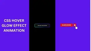 CSS Button Animation: Glow On Hover #shorts #css #animation