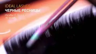 Черные ресницы для наращивания ресниц IDEAL LASHES