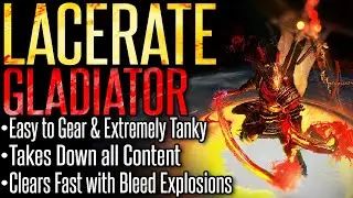 【Path of Exile - Outdated】Lacerate Gladiator –Build Guide– Frantic Melee Destruction!