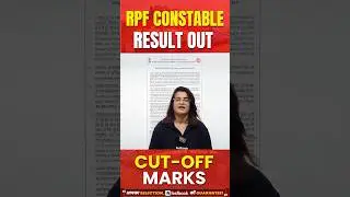 RPF Constable Result Out🔥 | RPF Constable Cut-off Marks
