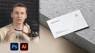 How to Make Clean and Modern Business Card Design + Mock-up in Photoshop