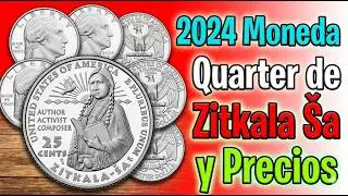 2024 Moneda Quarter de Zitkala Ša y Precios