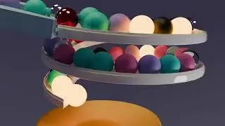 RELAXING, SATISFYING MARBLE RUN #blender #marblerun #satisfying #relaxing [MARBLE RUN #7]