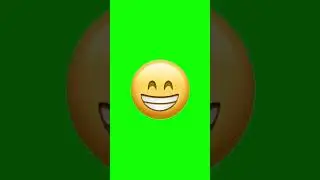 Grinning-Face Emoji (No Copyright Green-Screen) ♻️ GSUK 