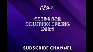 CS504 GDB SOLUTION SPRING 2024 || cs504 GDB solution spring 2024