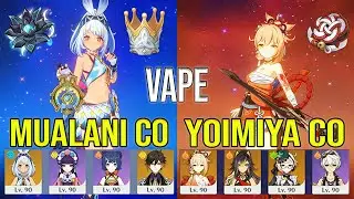 Mualani C0 & Yun Jin C6 - Yoimiya C0 The Rust Spiral Abyss Floor 12 Genshin impact