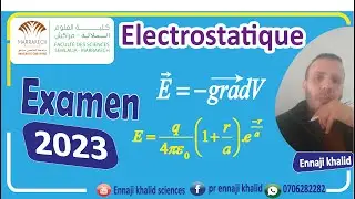 Examen 2023 Faculté des sciences Semlalia Marrakech Exercice 1