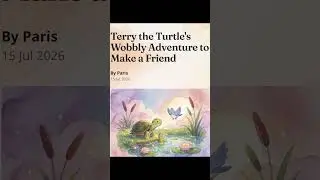 Terry the Turtle’s Wobbly Adventure to Making a Friend 