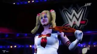 (REQUEST) SEXY SUPER HEROINE: SAILOR MOON VS SUPERGIRL    ( iron man BEARHUG, LOW BLOW match )