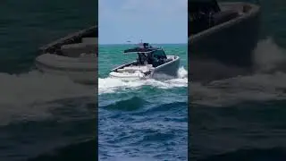 They were all pointing at the anchor compartment that opened on this Pardo at the Haulover Inlet