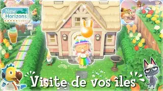 LIVE ANIMAL CROSSING NEW HORIZONS : JE VISITE VOS MAGNIFIQUES ÎLES !