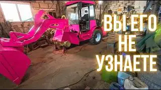 Этот погрузчик теперь не узнать!!! Покраска погрузчика BME-1565