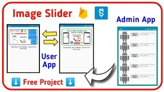 How to make Image Slider with Admin App & Click to open link Feature by using Sketchware & Firebase