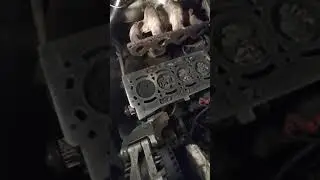 Grinding the cylinder block surface without removal.