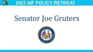 Senator Joe Gruters speaks at the 2023 AIF Policy Retreat