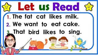 Reading tutorial for kids || Practice reading sentences || Reading lesson for kids