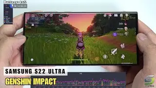 Samsung Galaxy S22 Ultra  test game Genshin Impact Max Graphics | Highest 60FPS