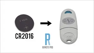 How to change/swap Battery for a Came TOP-432NA Genuine Remote