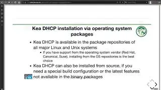 Using the Kea DHCP Server - Session 2 of 6. Installation and Configuration, 20 September 2020