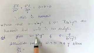 Harmonic functions, laplacian equation & solved problems, functions of complex variables engineering
