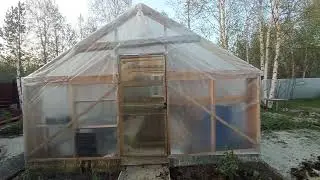 Деревянная теплица своими руками из говна и палок